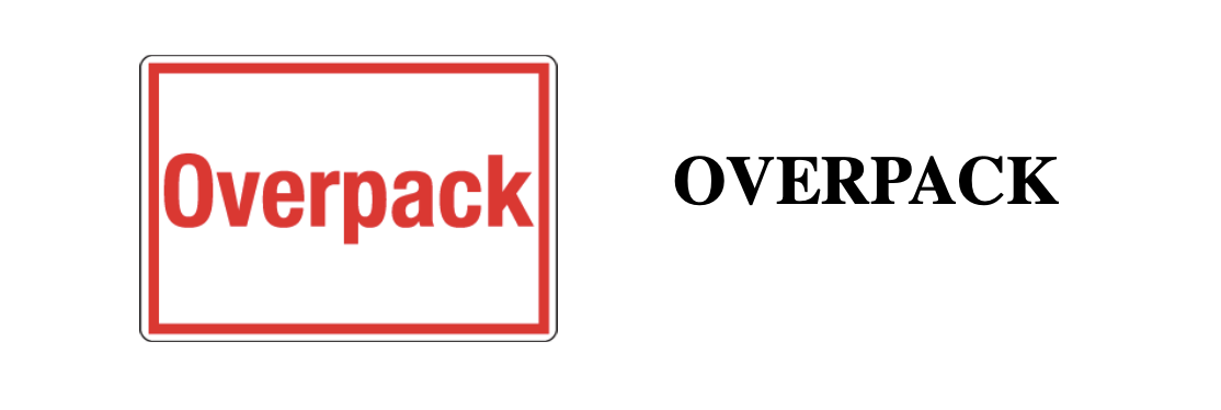 Overpack labels for exempt human and animal specimen