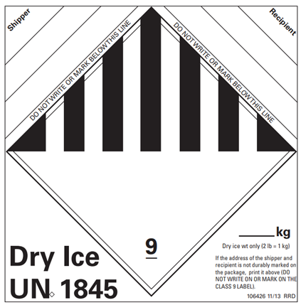 UN 1845 Label