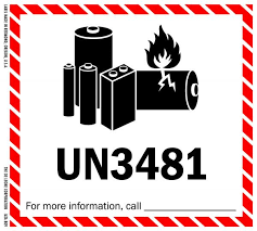 UN3481 label