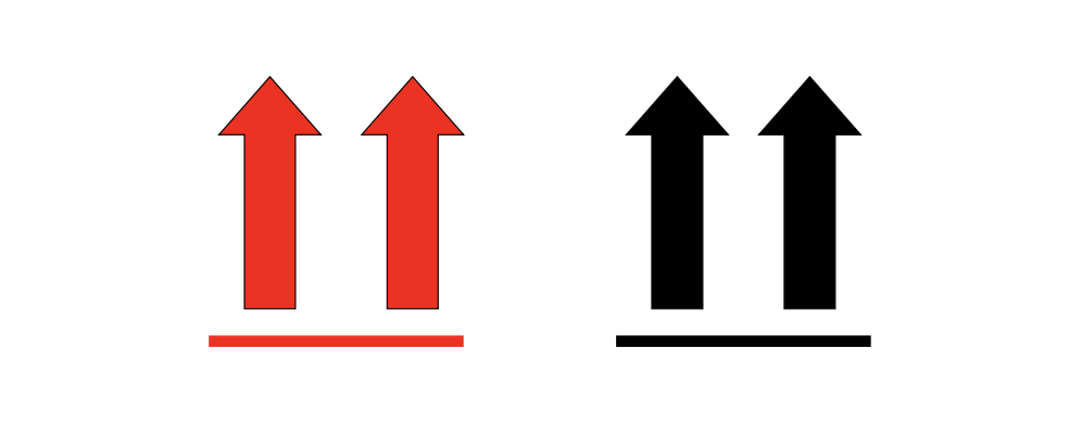 Orientation Arrows Label for Exempt Specimen